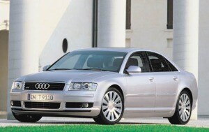2005 Audi A8 quattro AWD 4dr Sedan; European Model Shown