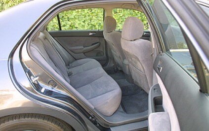 2003 Honda Accord LX V-6 Sedan Rear Interior