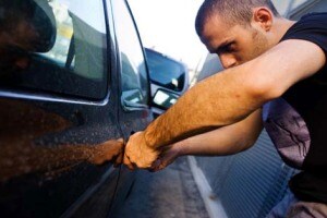 Man Stealing a Car