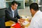 Salesman meeting with client Salesman meeting with client