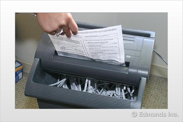 Shred your personal information