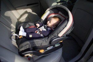 Baby in Rear-Facing Seat