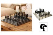Rustic Warriors Auto Part Chess Set