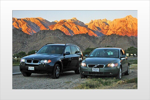 2005 Volvo S40 and 2005 BMW X3 
