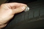 Tread depth check