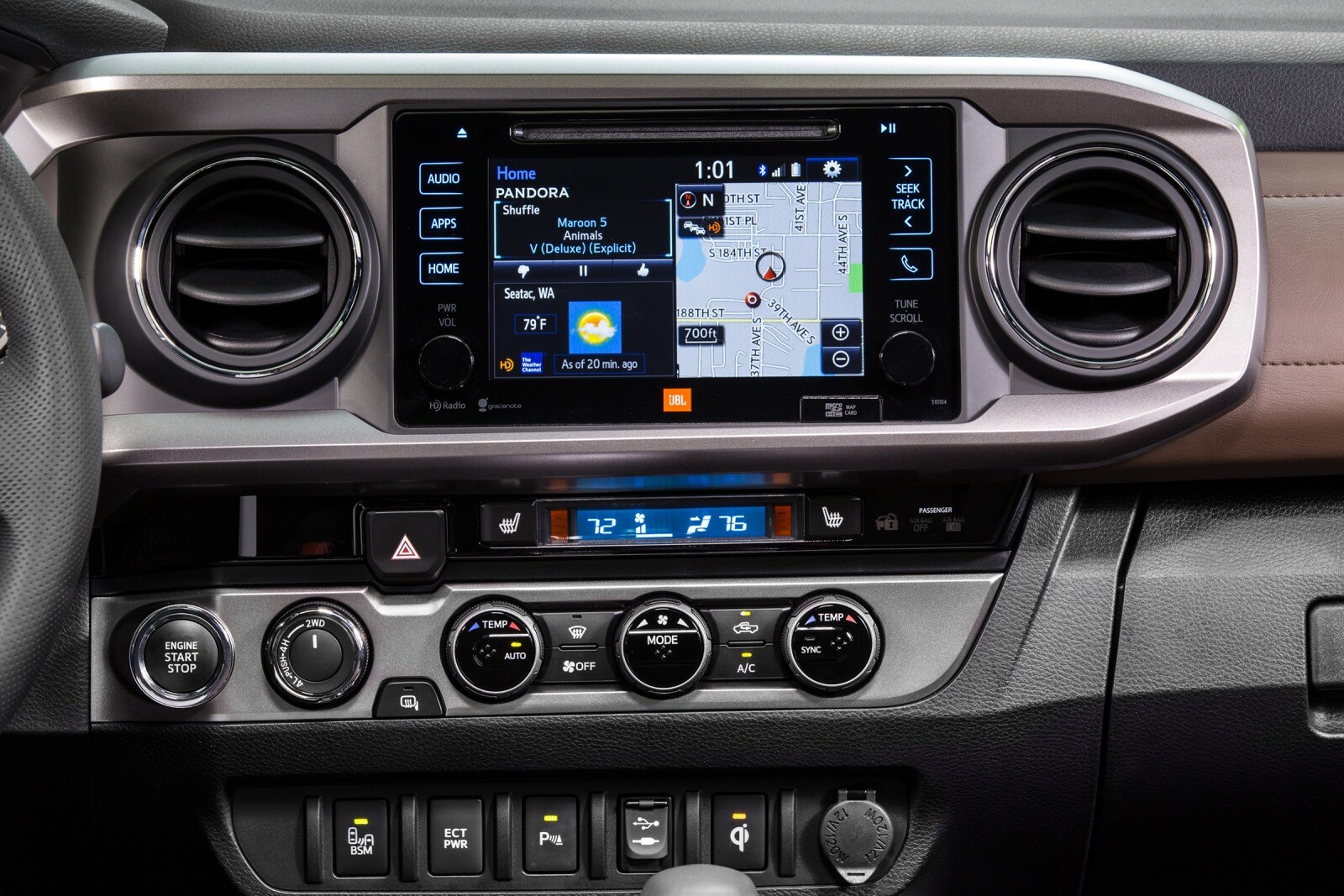 2016 Toyota Tacoma Limited Crew Cab Pickup Center Console