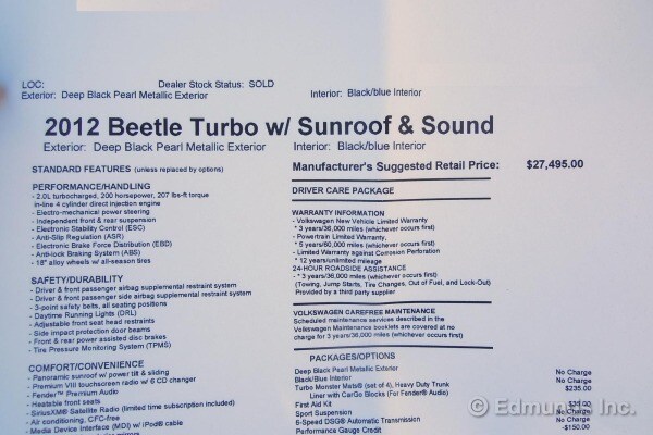 2012 Volkswagen Beetle