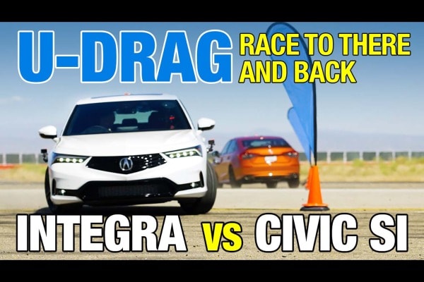Drag Race! Acura Integra vs. Honda Civic Si | Power, Top Speed, 0-60, U-Drag & More