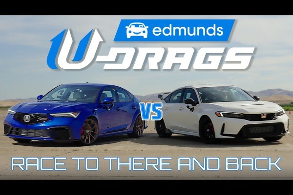 U-Drag Race: Acura Integra Type S vs. Honda Civic Type R | Quarter Mile, Handling & More!