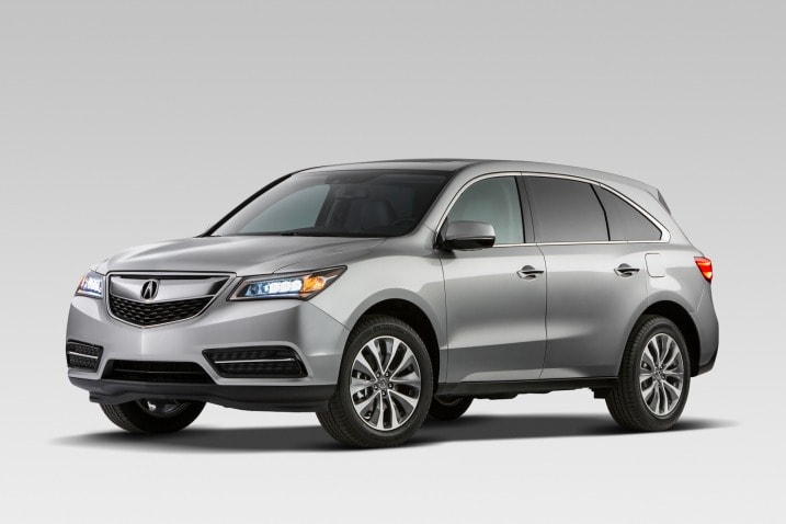 A crossover vehicle, like the Acura MDX, is based on a car platform rather than a truck.