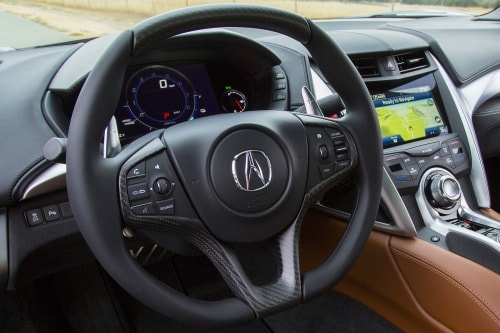 2017 Acura NSX Base Coupe Steering Wheel Detail