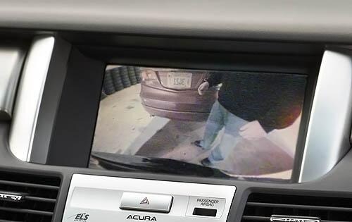 2009 Acura RDX Rearview Camera Display Detail