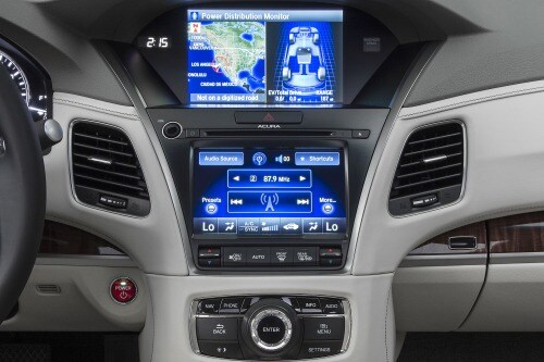 2017 Acura RLX Sport Hybrid SH-AWD w/Advance Package Sedan Center Console Shown