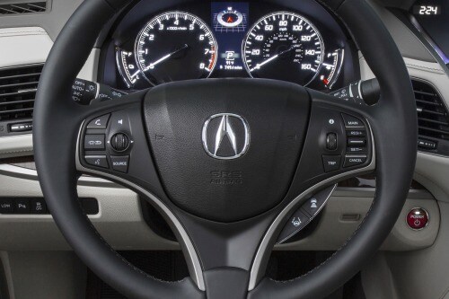 2017 Acura RLX Sport Hybrid SH-AWD w/Advance Package Sedan Steering Wheel Detail