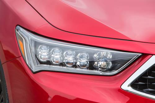 Acura RLX Sport Hybrid SH-AWD Sedan Headlamp Detail