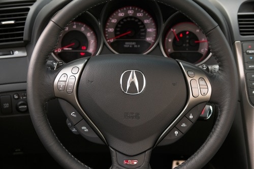 2008 Acura TL Sedan Steering Wheel Detail