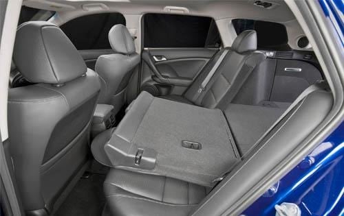 2011 Acura TSX Sport Wagon Detail Rear Seats Folded