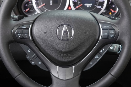 2012 Acura TSX Sport Wagon Technology Package Wagon Steering Wheel Detail