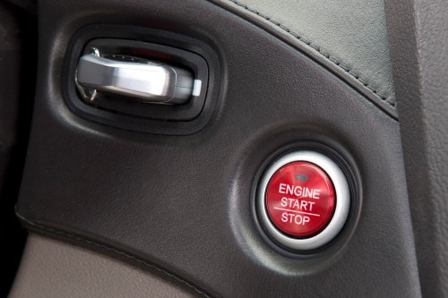 2010 Acura ZDX 4dr Hatchback Ignition Button Detail