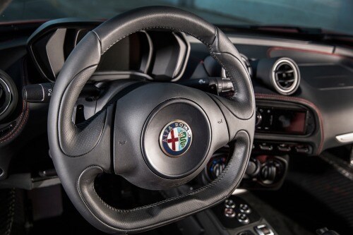 2015 Alfa Romeo 4C Coupe Steering Wheel Detail
