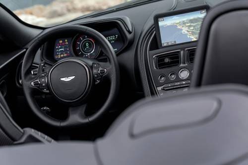 Aston Martin DB11 V8 Volante Convertible Steering Wheel Detail
