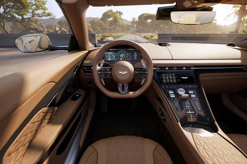 2024 Aston Martin DB12 V8 Volante Convertible Steering Wheel Detail