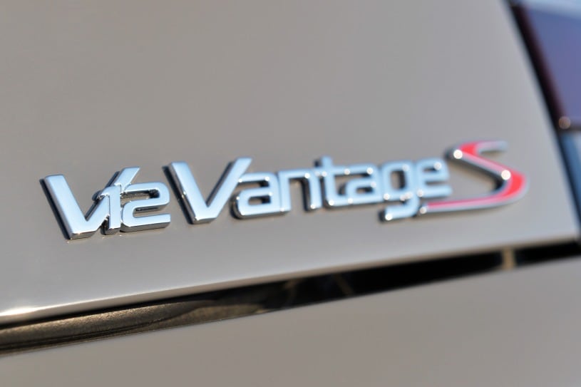 2017 Aston Martin V12 Vantage S Roadster Convertible Rear Badge 2017 Aston Martin V12 Vantage S Roadster Convertible Rear Badge
