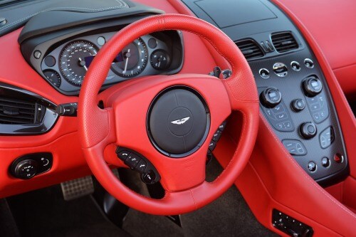 2015 Aston Martin Vanquish Volante Convertible Steering Wheel Detail