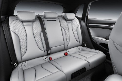 2017 Audi A3 Sportback e-tron 1.4 TFSI PHEV Prestige 4dr Hatchback Rear Interior. Sport Package Shown.