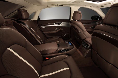 2014 Audi A8 L TDI quattro Sedan Rear Interior