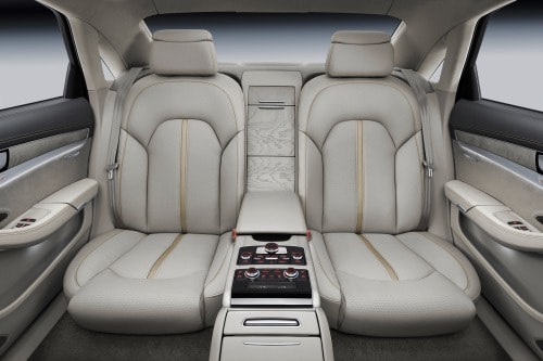 2016 Audi A8 L W12 quattro Sedan Rear Interior