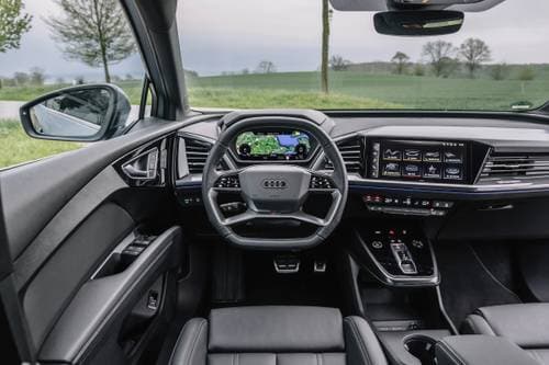 Audi Q4 Sportback e-tron 4dr SUV Steering Wheel Detail