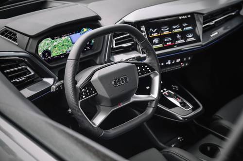 Audi Q4 Sportback e-tron 4dr SUV Steering Wheel Detail