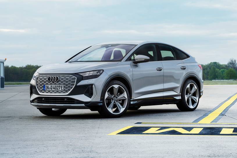 2025 Audi Q4 Sportback e-tron Prestige 4dr SUV Exterior. European Model Shown.