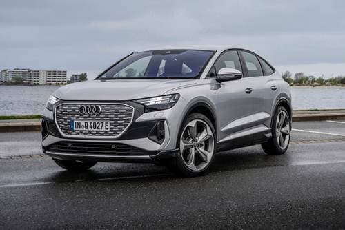 2025 Audi Q4 Sportback e-tron Prestige 4dr SUV Exterior. European Model Shown.