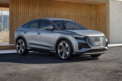 2025 Audi Q4 Sportback e-tron Prestige 4dr SUV Exterior. European Model Shown.