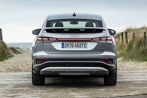 2025 Audi Q4 Sportback e-tron Prestige 4dr SUV Exterior. European Model Shown.