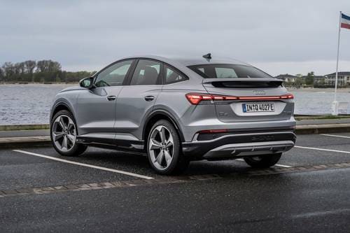 2025 Audi Q4 Sportback e-tron Prestige 4dr SUV Exterior. European Model Shown.