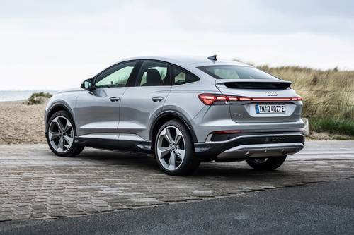 2025 Audi Q4 Sportback e-tron Prestige 4dr SUV Exterior. European Model Shown.