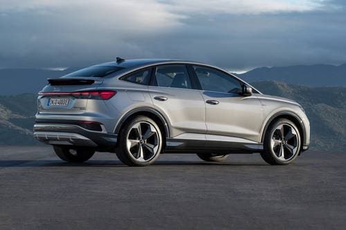 2025 Audi Q4 Sportback e-tron Prestige 4dr SUV Exterior. European Model Shown.
