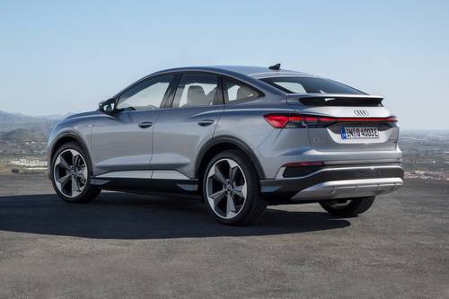 2025 Audi Q4 Sportback e-tron Prestige 4dr SUV Exterior. European Model Shown.