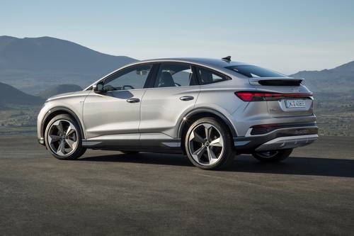 2025 Audi Q4 Sportback e-tron Prestige 4dr SUV Exterior. European Model Shown.