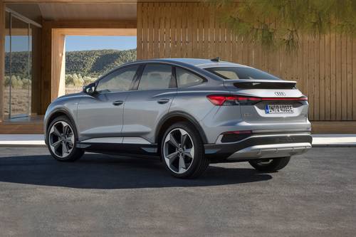 2025 Audi Q4 Sportback e-tron Prestige 4dr SUV Exterior. European Model Shown.