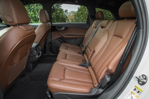 2018 Audi Q7 3.0T Prestige quattro 4dr SUV Rear Interior Shown