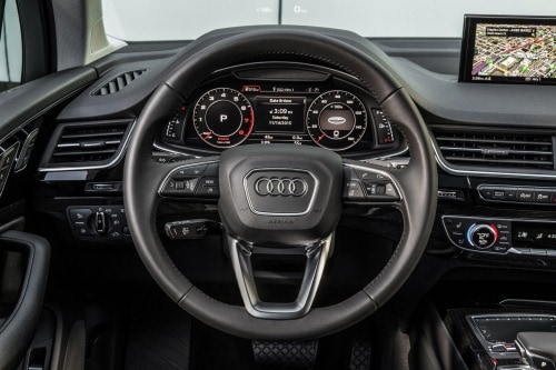2018 Audi Q7 3.0T Prestige quattro 4dr SUV Steering Wheel Detail