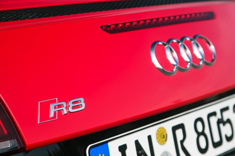 2014 Audi R8 V10 quattro Spyder Convertible Rear Badge