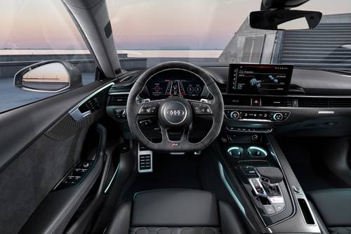 Audi RS 5 4dr Hatchback Steering Wheel Detail. Competition Package Shown.