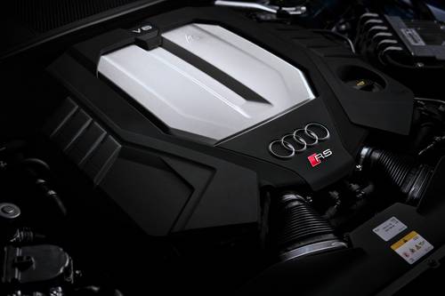 2025 Audi RS 7 performance Sedan 4.0L V8 Turbo Gas/Electric Engine Shown.