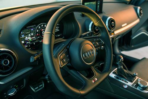 Audi S3 2.0 TFSI Prestige quattro Sedan Steering Wheel Detail