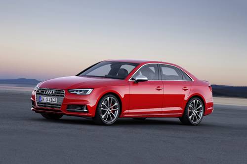 Audi S4 Prestige quattro Sedan Exterior. European Model with Options Shown.